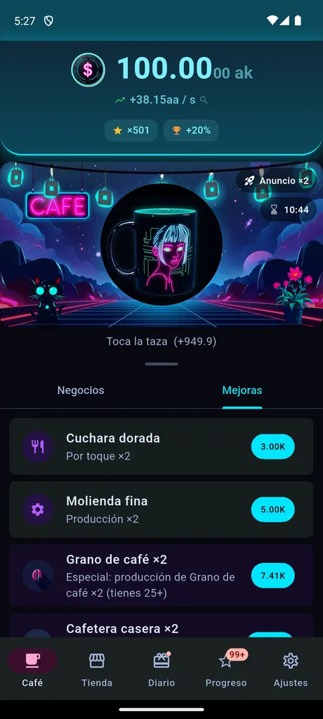 The same game in the neon Futuristic style.